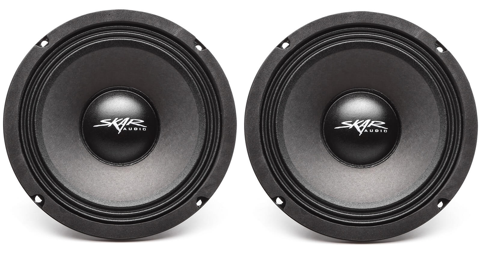 (2) NEW SKAR AUDIO FSX88 8INCH 8 OHM 350W MAX CAR PRO AUDIO SPEAKERS